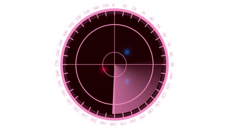 concepto de pantalla de radar. escáner de radar búsqueda de aviones y barcos enemigos. vista en 3d de escaneo de radar con resolución de 4k.