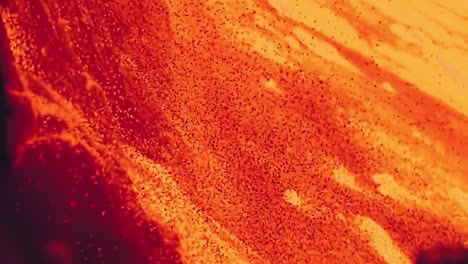 flujo de lava derretida