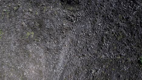 stories of the ceboruco volcano cover the black magma road with frozen rocks