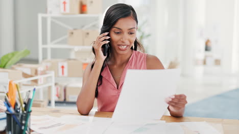 happy woman, phone call and startup business