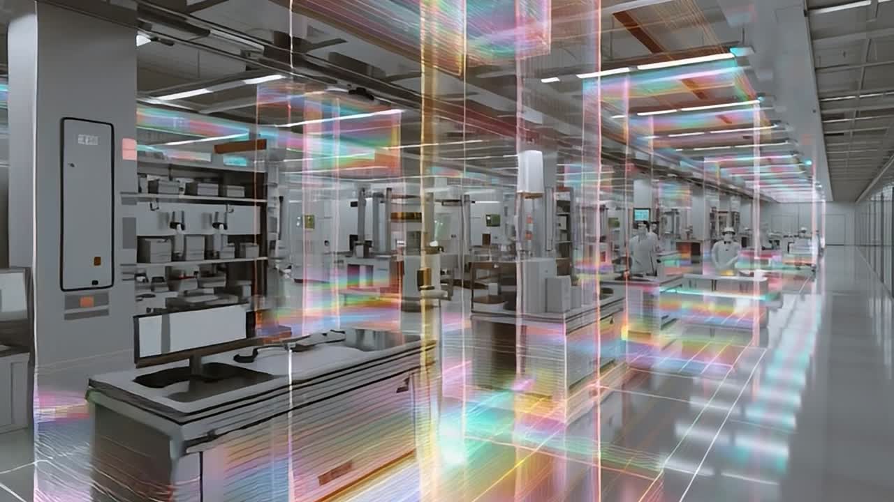 Modern high-tech manufacturing facility showcasing advanced technology
