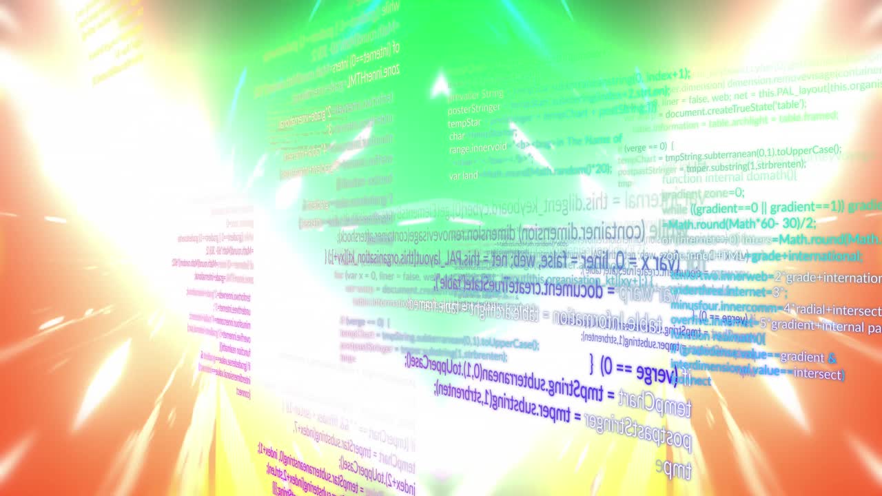 라이트 트레일을 통해 데이터 처리의 애니메이션