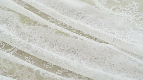 white lace close-up. sewing a wedding dress. light guipure. handmade tailoring, professional clothing concept. abstract background