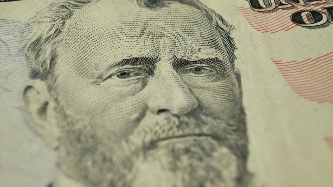 retrato del 18o presidente de los estados unidos ulysses s. grant