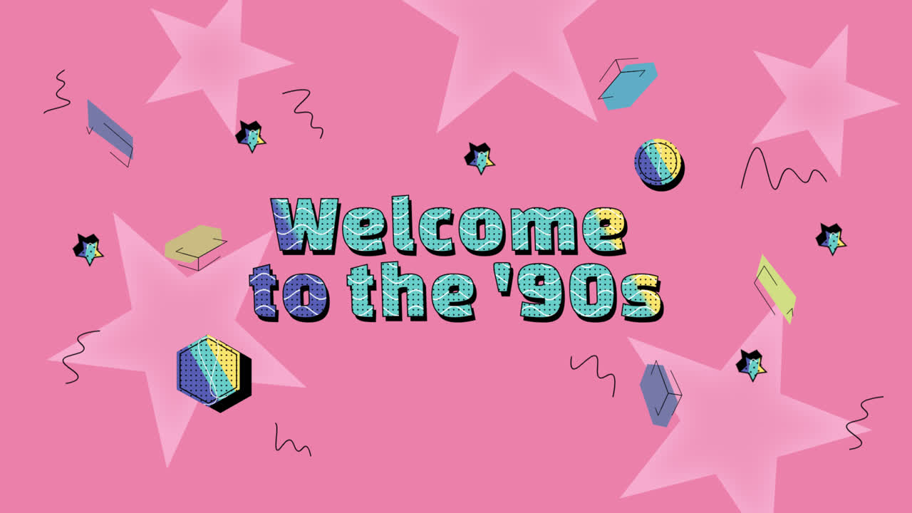 90년대의 모션 그래픽 텍스트 효과