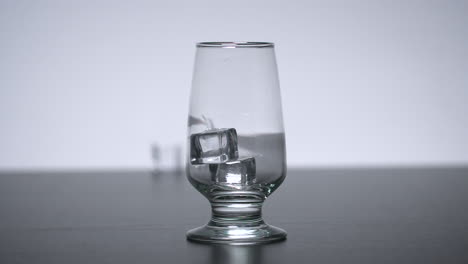 droping ice blocks on glass slow motion 4k