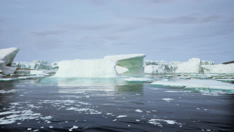 stunning icebergs in the arctic or antarctic