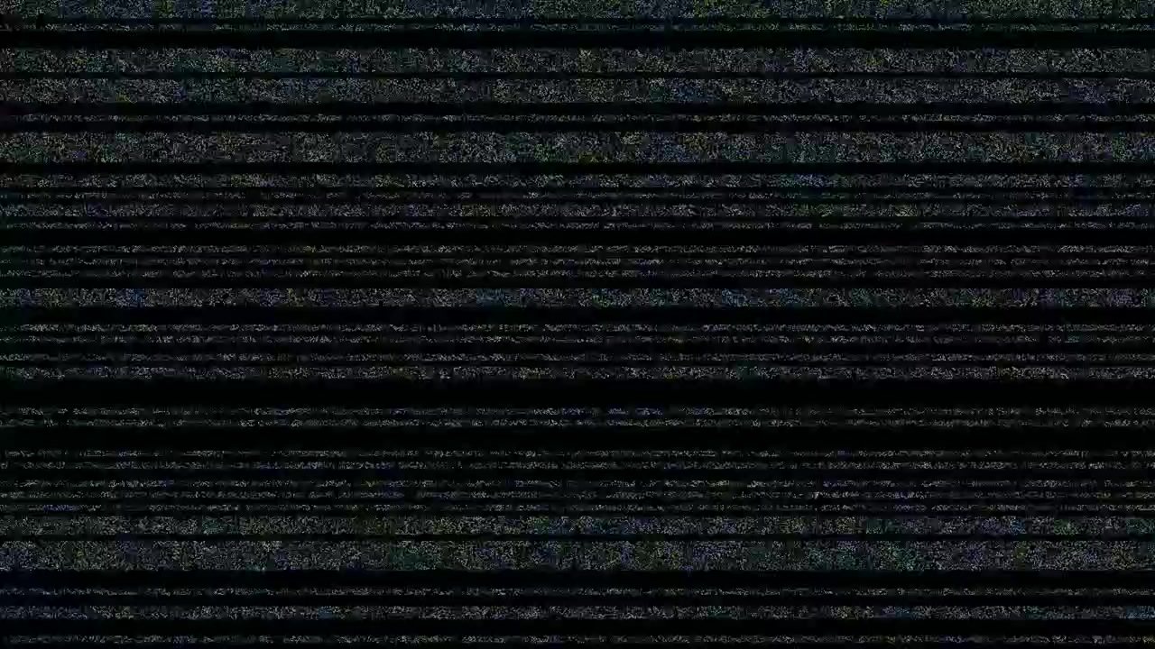 Analog Television Static Noise with Horizontal Scan Lines