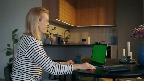 woman working from home on laptop