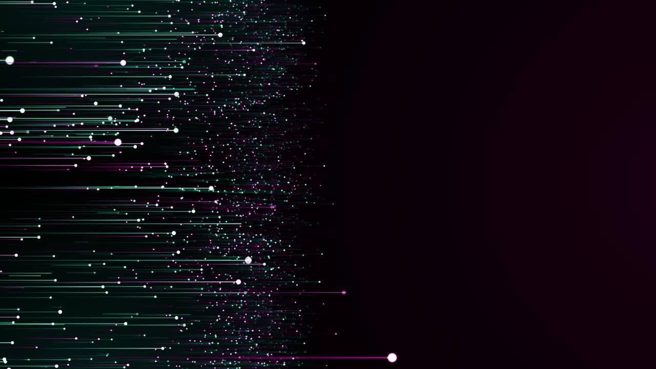 partículas verde rosa evento juego tráiler títulos escenario de concierto cinematográfico bucle de fondo