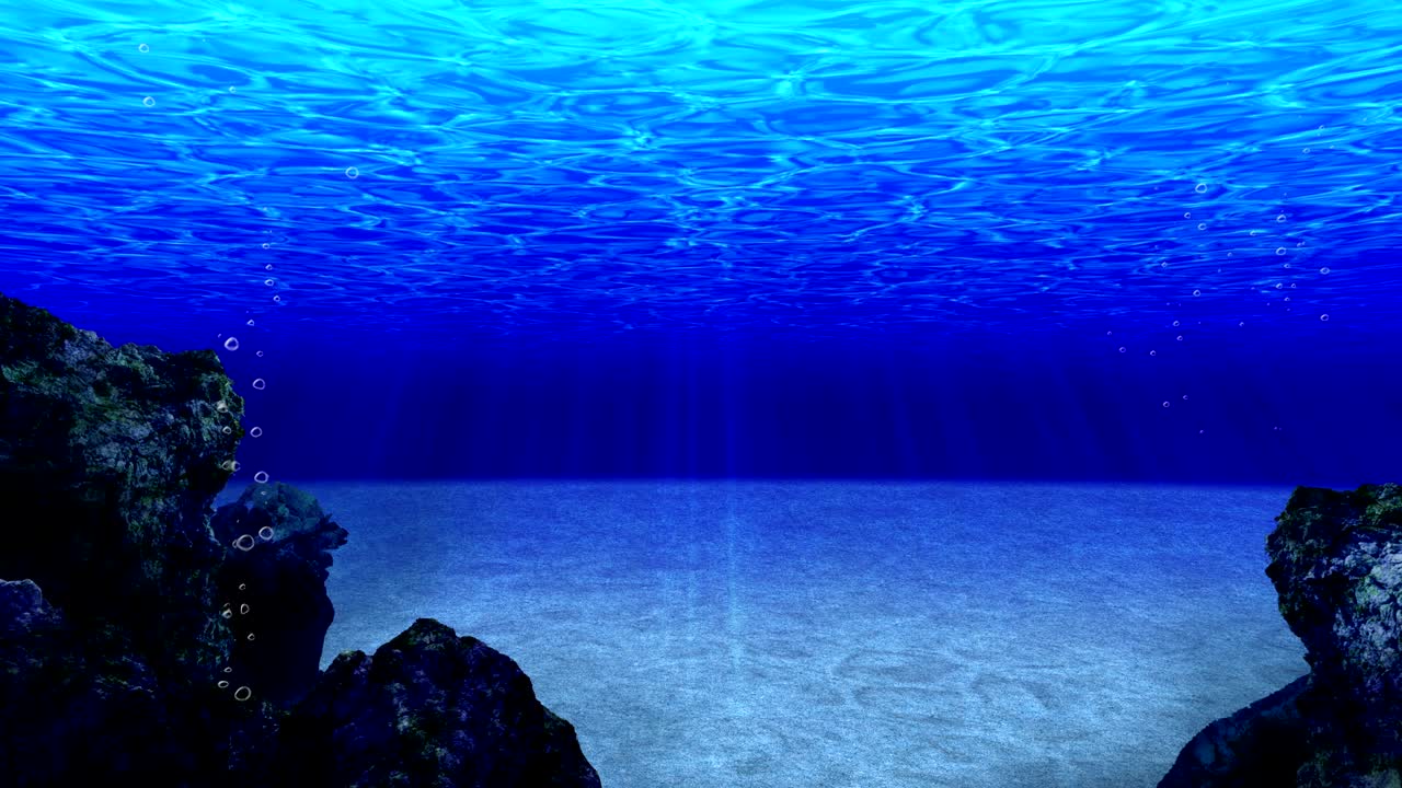 buceo en el océano, buceo submarino, animación en bucle,