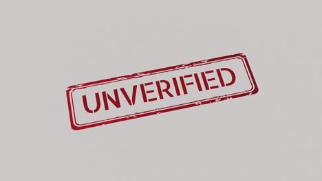 unverified stamp