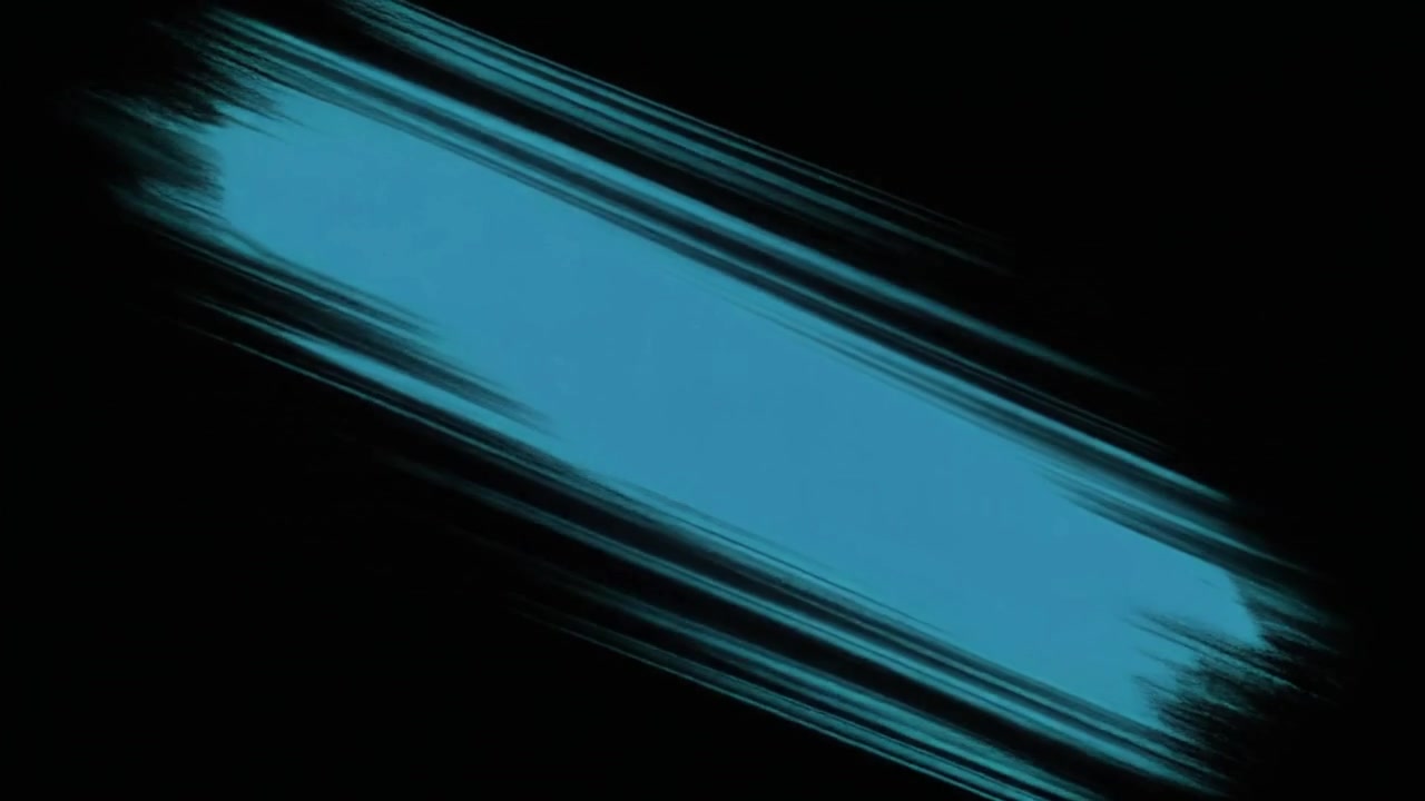 Animazione astratta di un codice a barre blu che si trasforma in linee di movimento