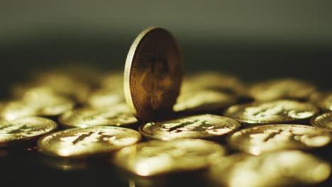 Golden-shimmering-bitcoins