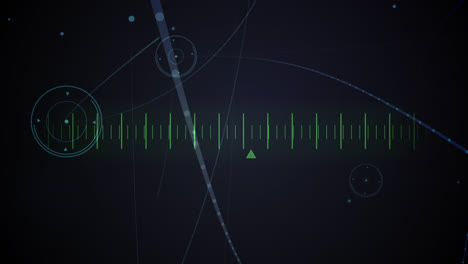 animation of network of connections with icons over lines
