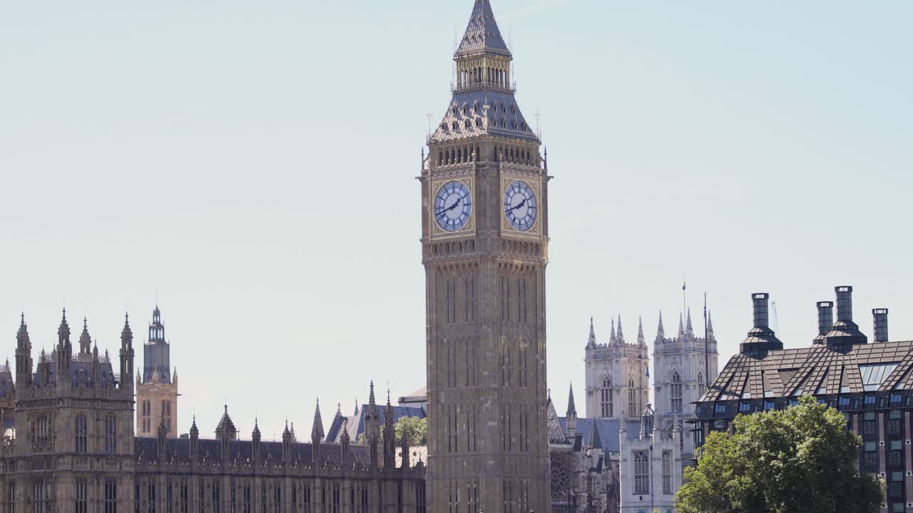 big ben con la abadía de westminster en el fondo