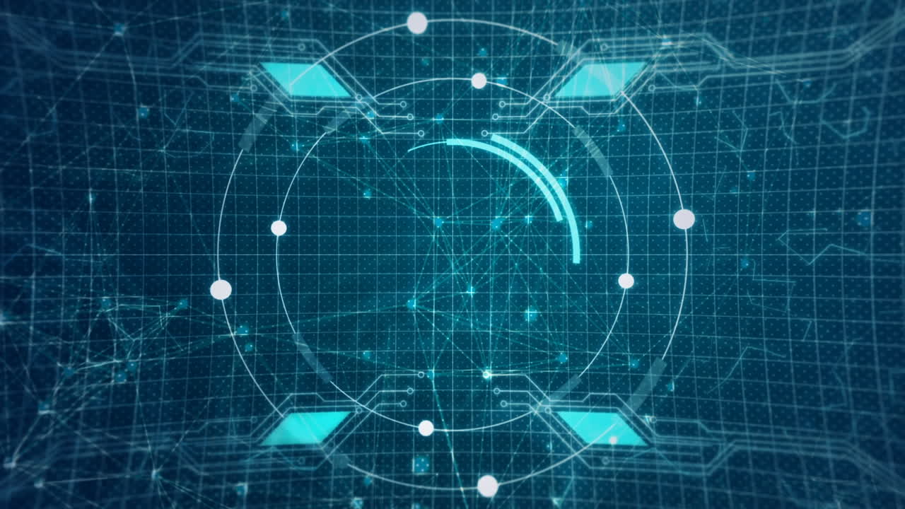 그리드 위의 스캔 범위의 애니메이션