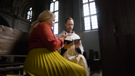 people inside a church