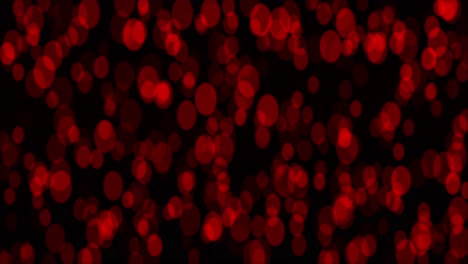 animation of bokeh with increased height of red colored circles