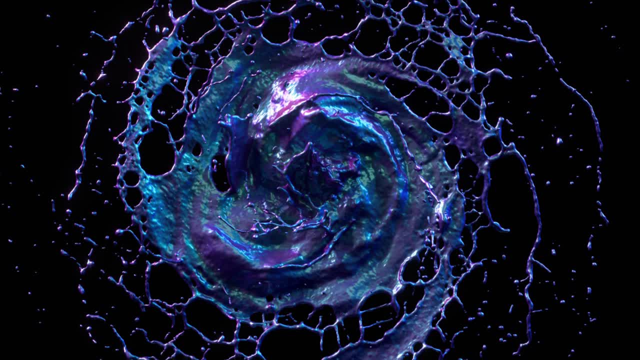 salpicaduras de líquido de colores abstractos