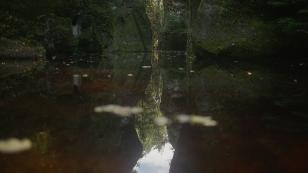 A natural stone formations called a "Stone Town" in Czech Republic