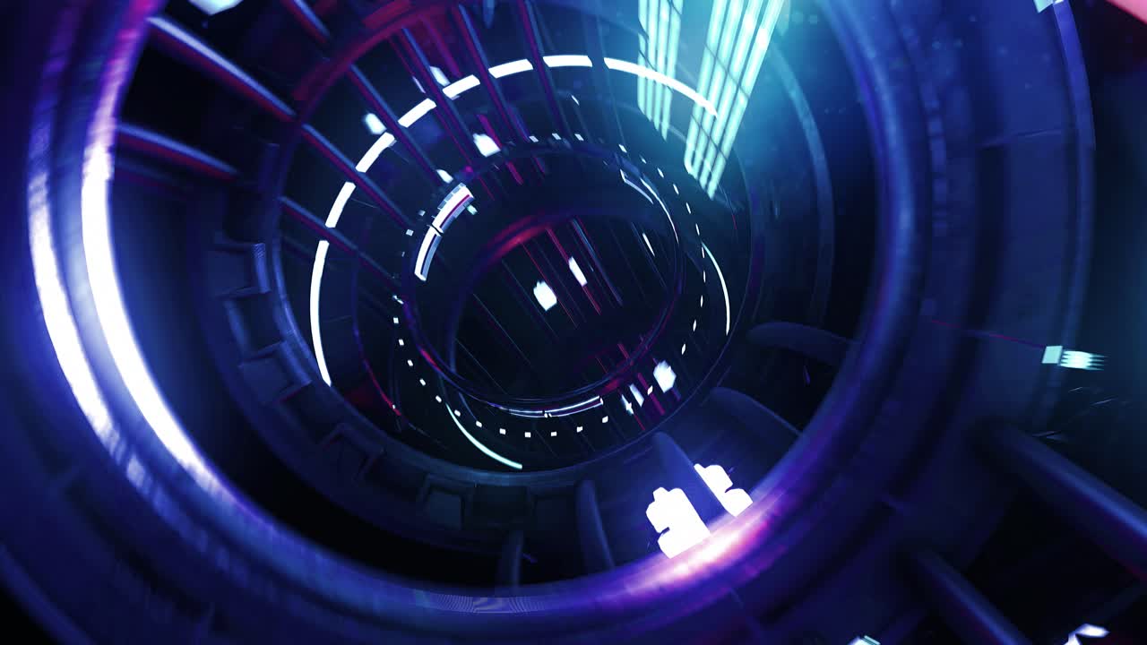 Vj loop neon digital tunnel
