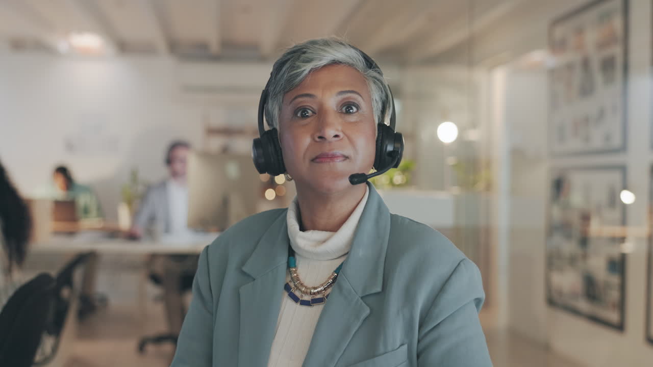 rostro del centro de llamadas, llamada de video