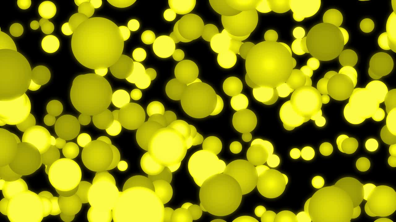 큰 크기의 점 공이 움직이는 애니메이션 모션 그래픽