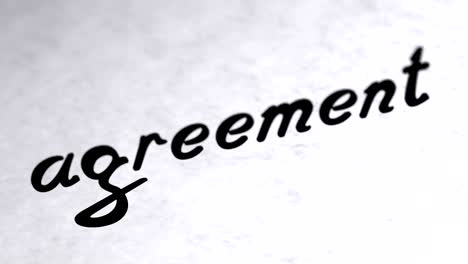 "agreement" on the page. Looping footage has 4K resolution.