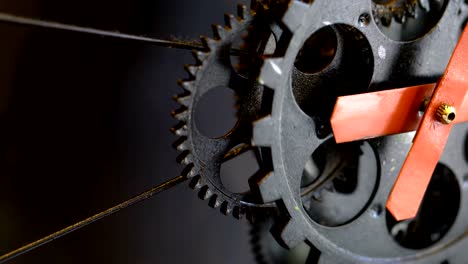 rusty retro mechanic clock gears