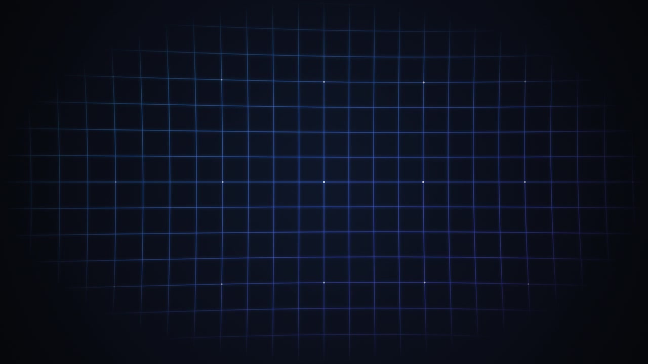 Digital Grid Background with Glowing Points