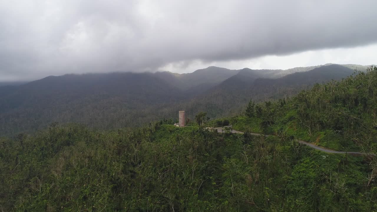 Aerial view of Yunque National Park