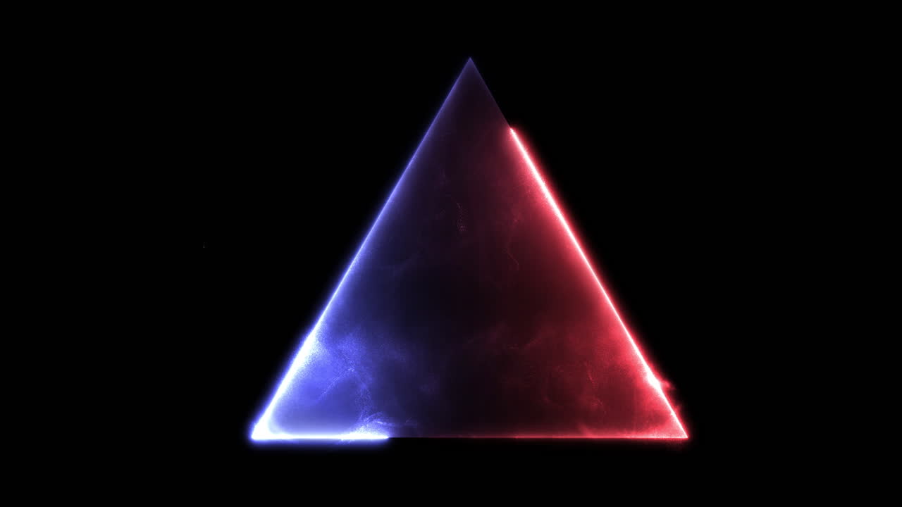 Rotating Neon Plasma Ring Red Blue with Dust Motion