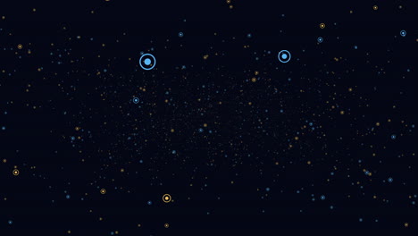 Sternenfelder-Mit-Fliegendem-Buntem-Staub-Und-Glitzern-In-Einer-Dunklen-Galaxie