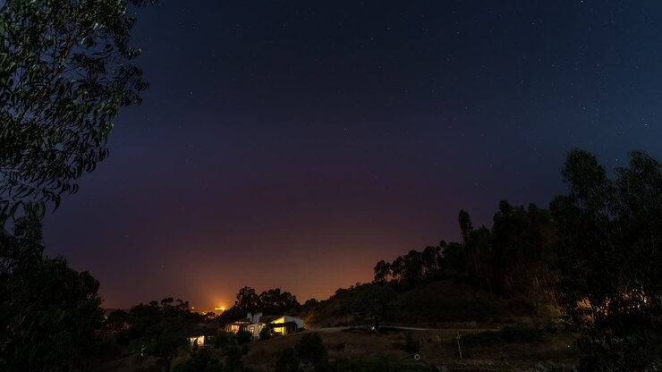 Time lapse notturno ad Aljezur, Algarve, Portogallo