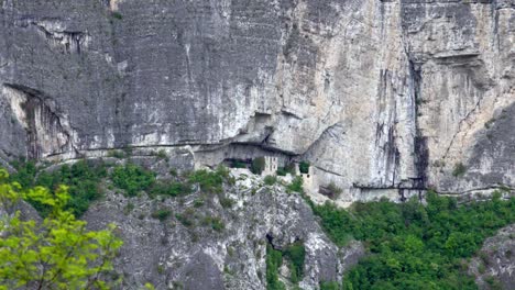 the ruins of castel san gottardo - st. gothard castle near mezzocorona, trentino, italy