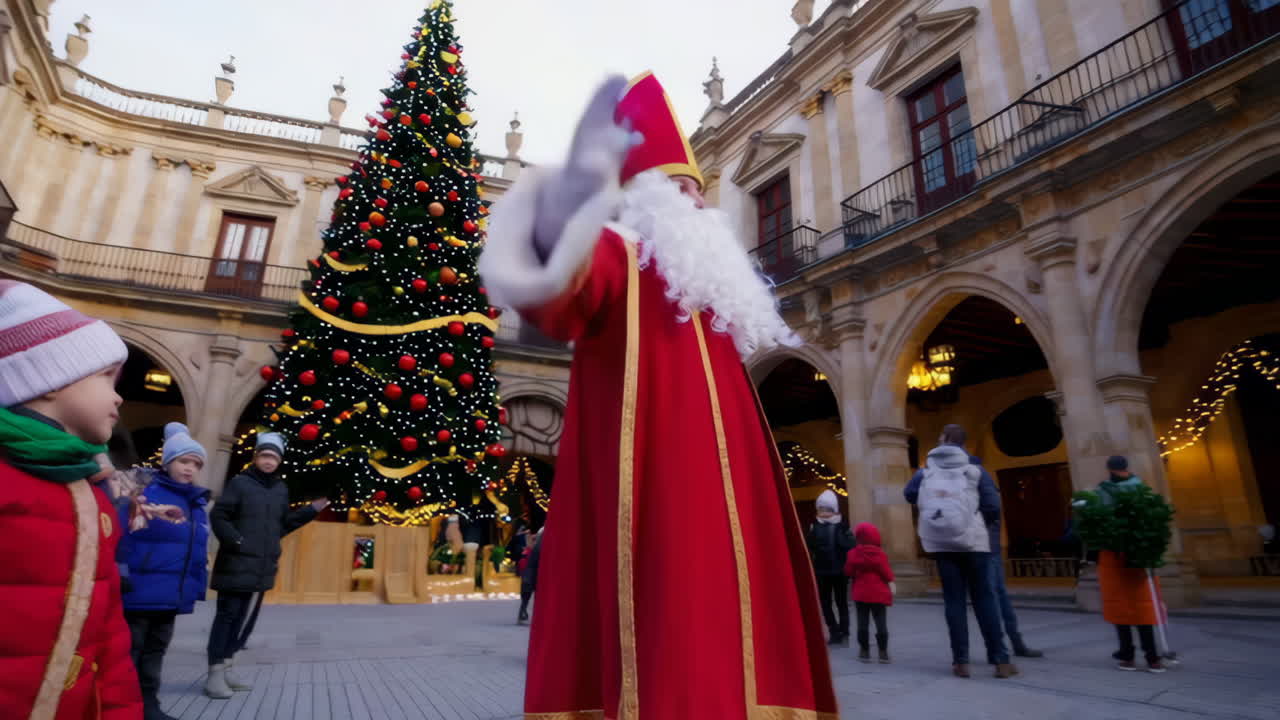 Saint Nicholas Festive Event in a City Center