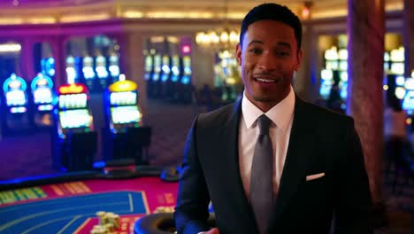 man in casino