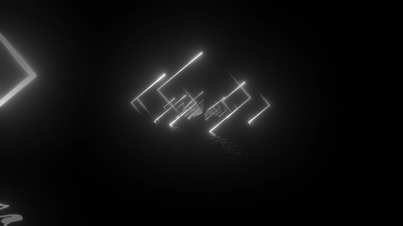 Geometric Neon  Corridor Vj Loop