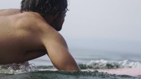 surfing in the ocean