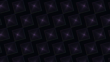 Neon-squares-pattern-with-dots-on-dark-gradient