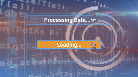 Animación-Del-Procesamiento-De-Textos-Y-Datos-Sobre-Pantalla-Y-Placa-De-Circuito