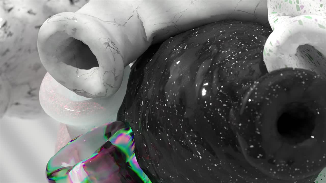 Abstract 3D Rendered Sculptures