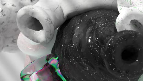 esculturas renderizadas en 3d abstractas