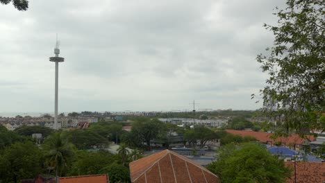 taming sari tower malacca tower melaka malaysia view from bukit st paul