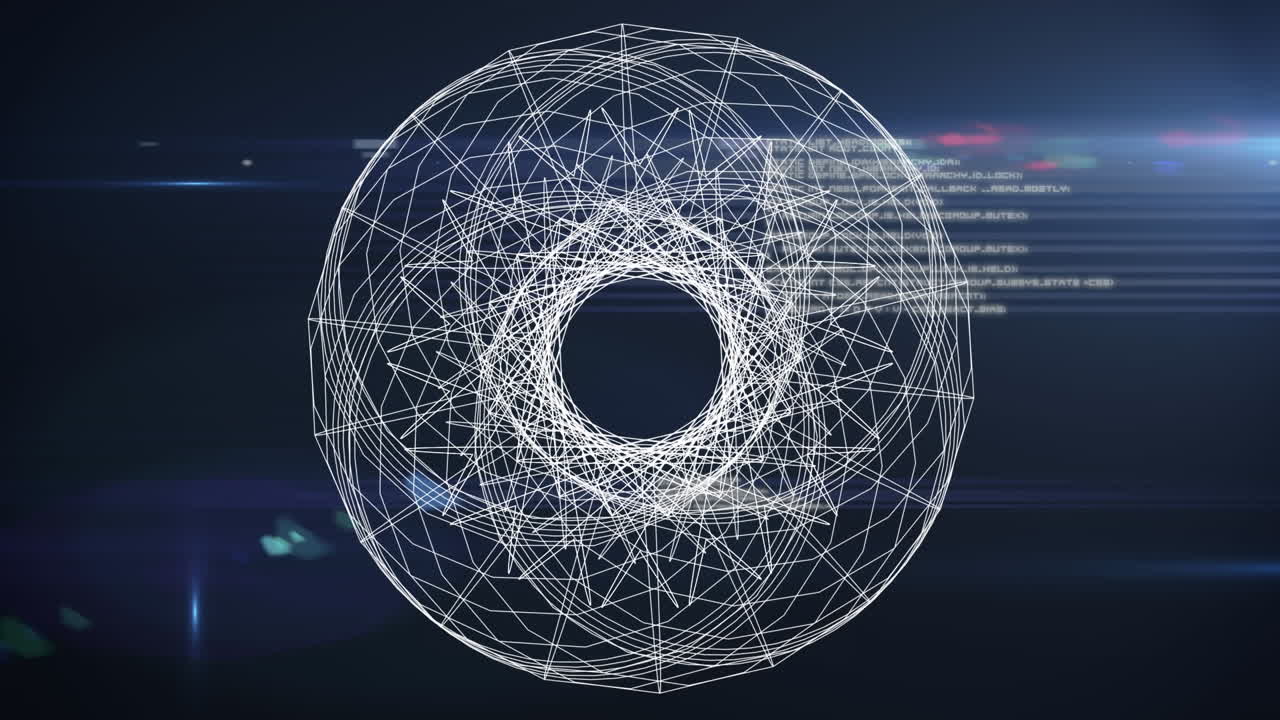 animación de visores giratorios sobre un fondo azul