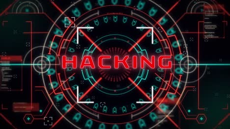 Animation of scope scanning and data processing on interface