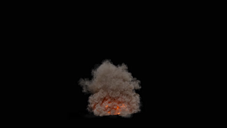 efecto visual de la explosión