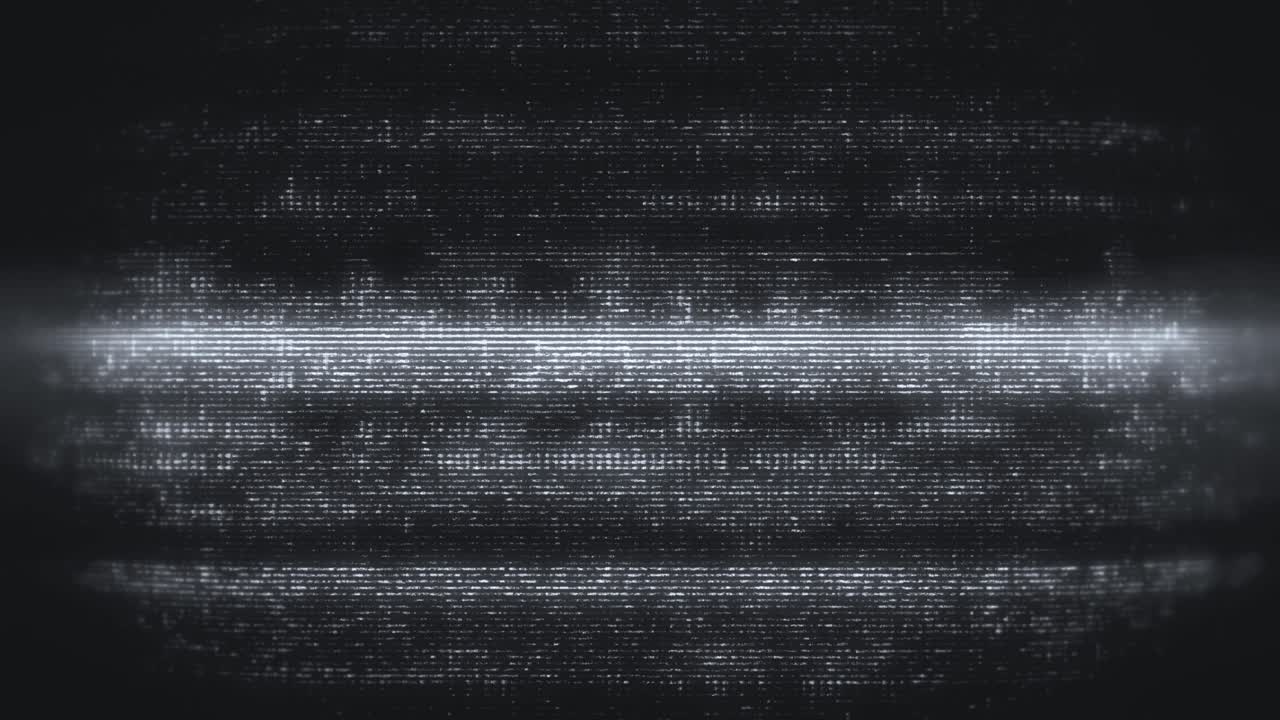 TV-støjskærm med glitch og interferenseffekt