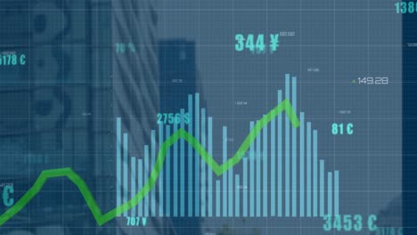 Animación-Del-Procesamiento-De-Datos-Sobre-El-Paisaje-Urbano